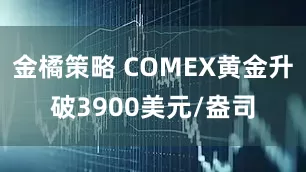 金橘策略 COMEX黄金升破3900美元/盎司